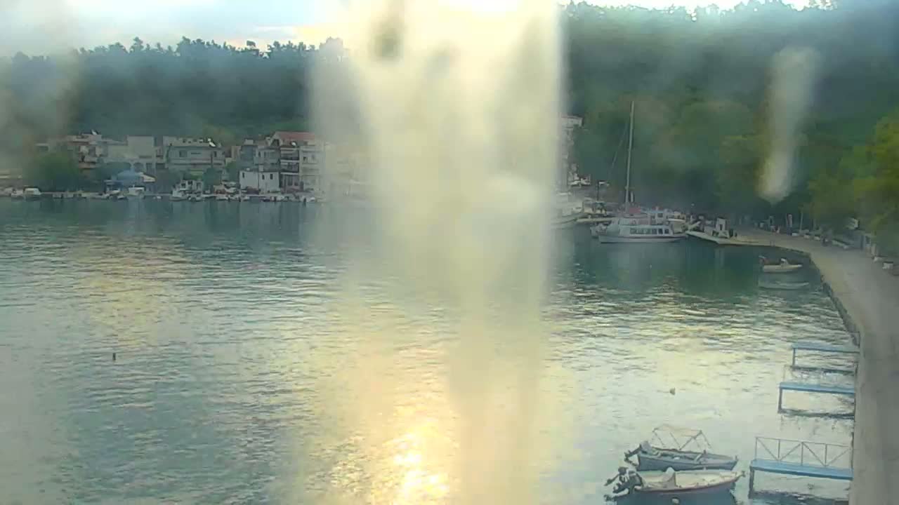 Thasos City & Aegean Sea Thasopoula Island View Live Cam - Limenas, Thasos, East Macedonia and Thrace (Anatolikís Makedonías kai Thrákis), Greece