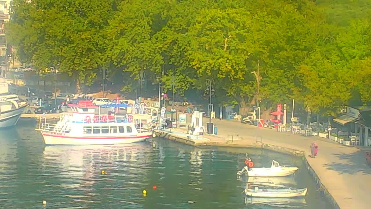 Thasos City & Aegean Sea Thasopoula Island View Live Cam - Limenas, Thasos, East Macedonia and Thrace (Anatolikís Makedonías kai Thrákis), Greece