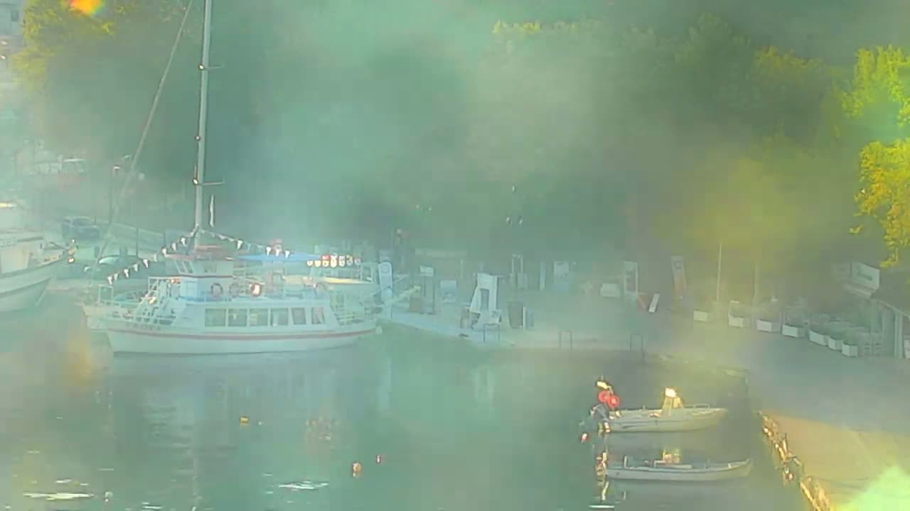 Thasos City & Aegean Sea Thasopoula Island View Live Cam - Limenas, Thasos, East Macedonia and Thrace (Anatolikís Makedonías kai Thrákis), Greece
