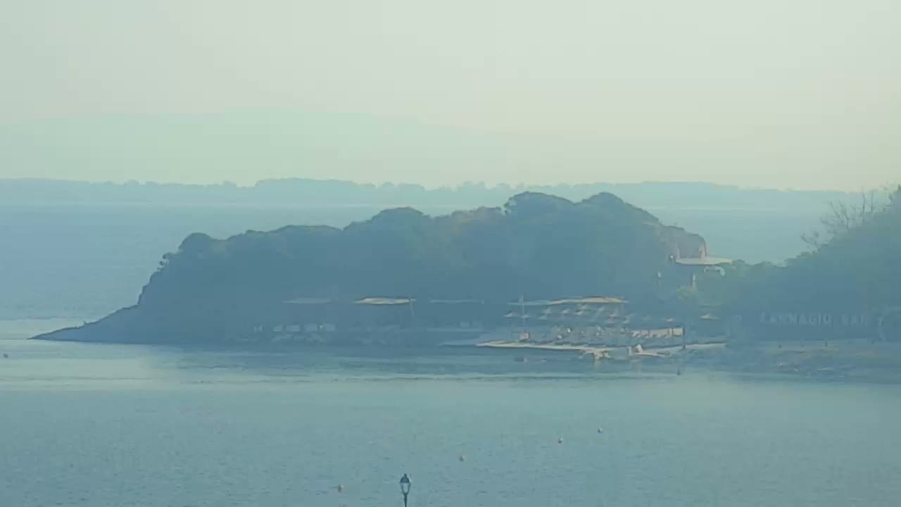 Thasos City & Aegean Sea Thasopoula Island View Live Cam - Limenas, Thasos, East Macedonia and Thrace (Anatolikís Makedonías kai Thrákis), Greece