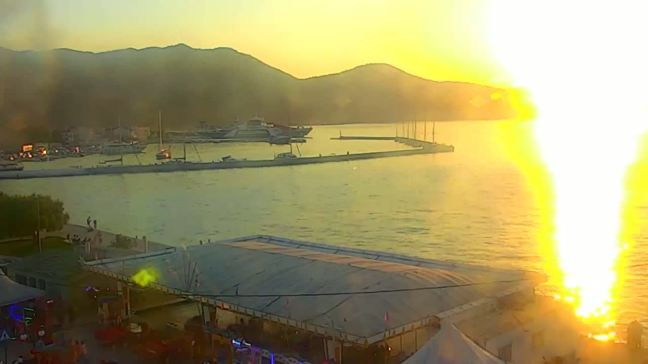 Thasos City & Aegean Sea Thasopoula Island View Live Cam - Limenas, Thasos, East Macedonia and Thrace (Anatolikís Makedonías kai Thrákis), Greece