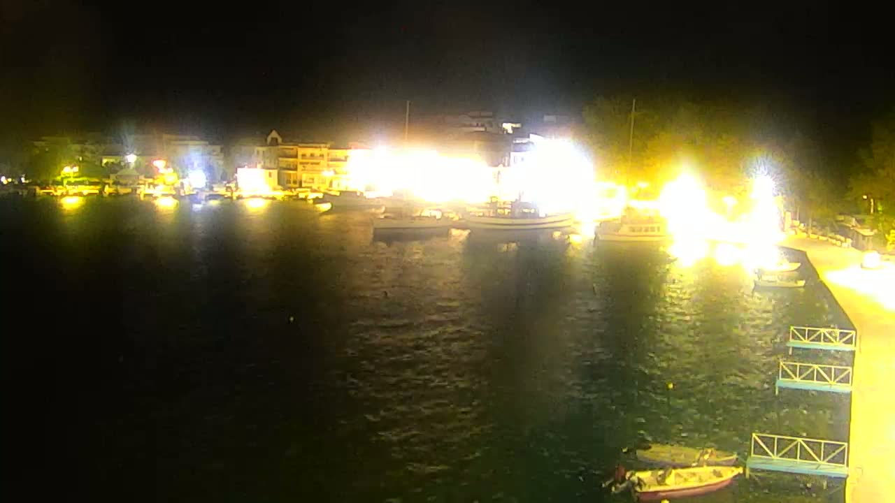 Thasos City & Aegean Sea Thasopoula Island View Live Cam - Limenas, Thasos, East Macedonia and Thrace (Anatolikís Makedonías kai Thrákis), Greece