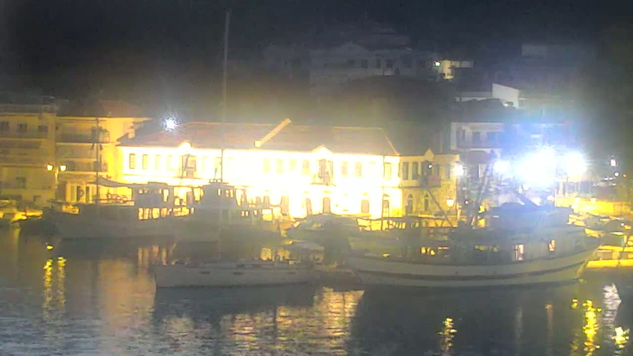 Thasos City & Aegean Sea Thasopoula Island View Live Cam - Limenas, Thasos, East Macedonia and Thrace (Anatolikís Makedonías kai Thrákis), Greece