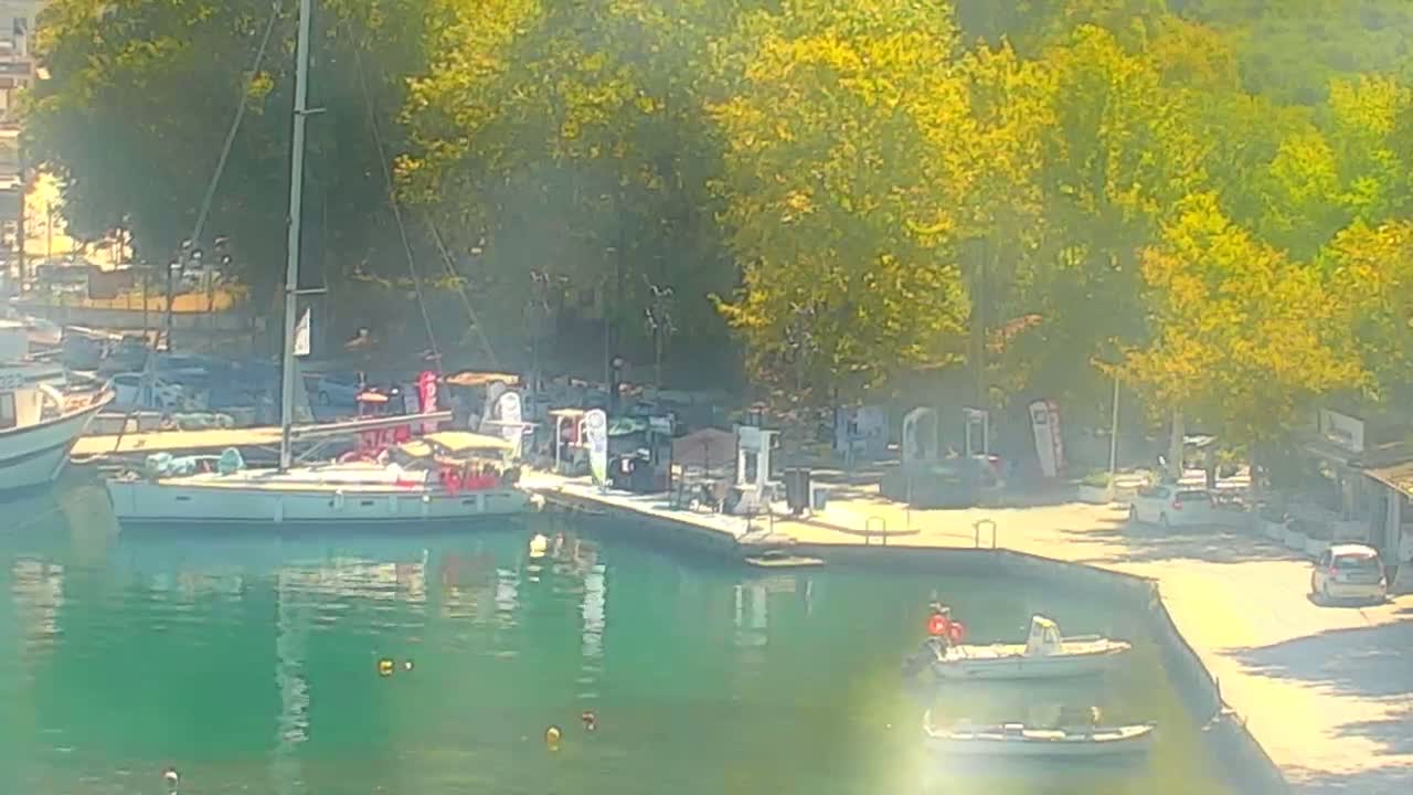 Thasos City & Aegean Sea Thasopoula Island View Live Cam - Limenas, Thasos, East Macedonia and Thrace (Anatolikís Makedonías kai Thrákis), Greece