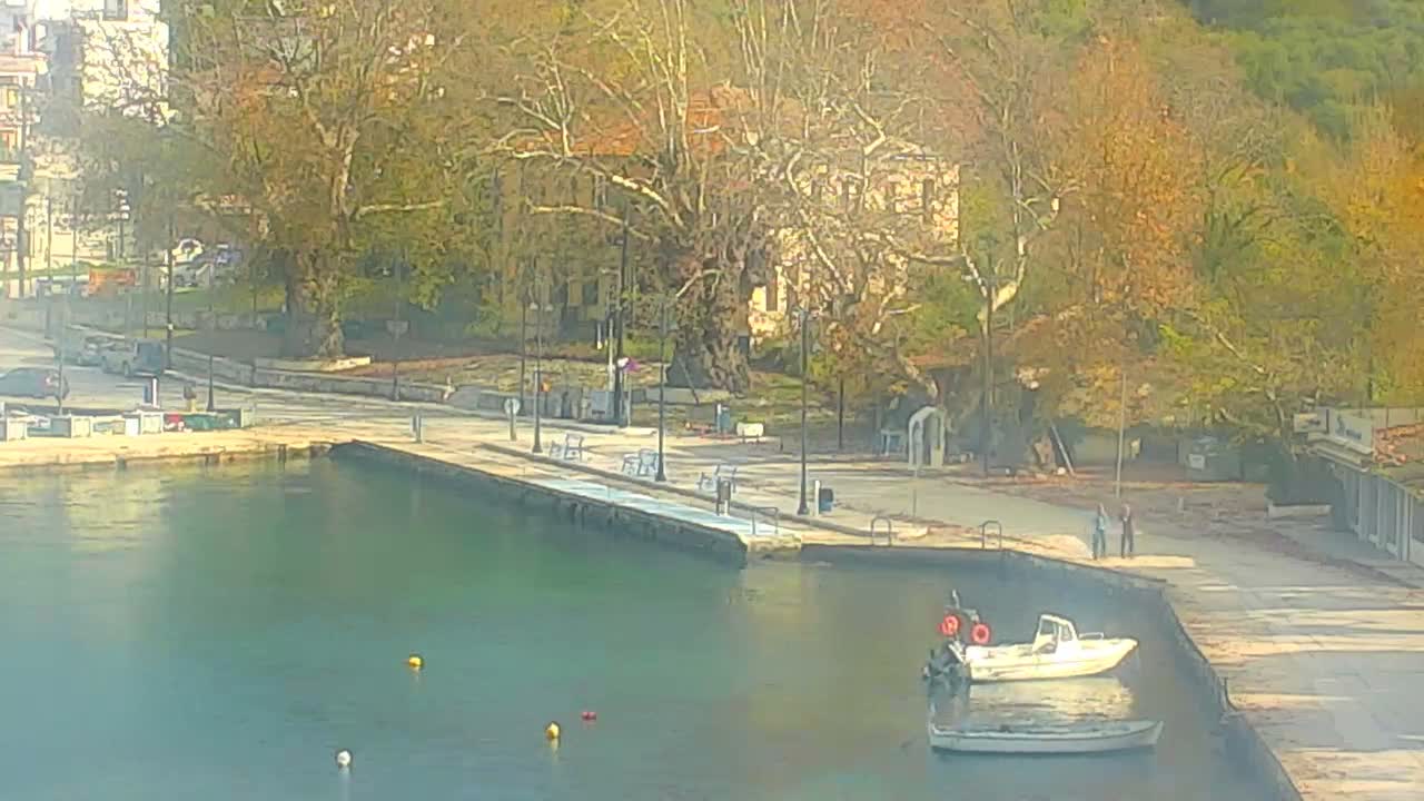 Thasos City & Aegean Sea Thasopoula Island View Live Cam - Limenas, Thasos, East Macedonia and Thrace (Anatolikís Makedonías kai Thrákis), Greece