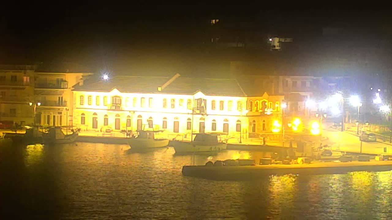 Thasos City & Aegean Sea Thasopoula Island View Live Cam - Limenas, Thasos, East Macedonia and Thrace (Anatolikís Makedonías kai Thrákis), Greece