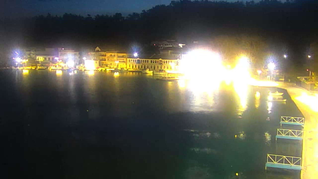 Thasos City & Aegean Sea Thasopoula Island View Live Cam - Limenas, Thasos, East Macedonia and Thrace (Anatolikís Makedonías kai Thrákis), Greece
