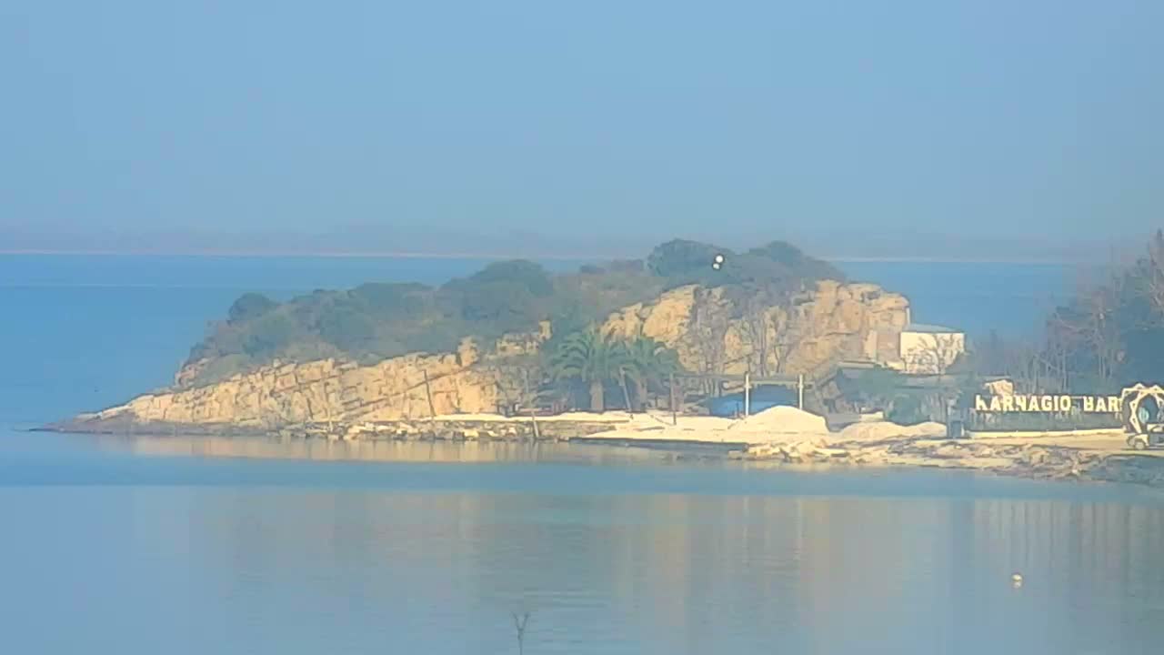 Thasos City & Aegean Sea Thasopoula Island View Live Cam - Limenas, Thasos, East Macedonia and Thrace (Anatolikís Makedonías kai Thrákis), Greece