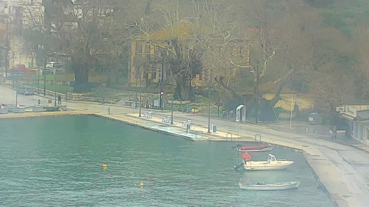 Thasos City & Aegean Sea Thasopoula Island View Live Cam - Limenas, Thasos, East Macedonia and Thrace (Anatolikís Makedonías kai Thrákis), Greece