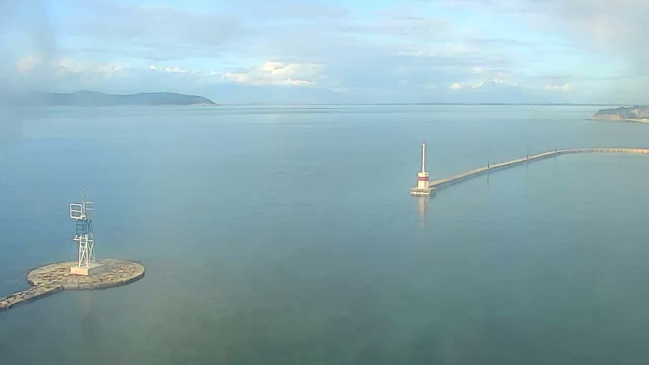Thasos City & Aegean Sea Thasopoula Island View Live Cam - Limenas, Thasos, East Macedonia and Thrace (Anatolikís Makedonías kai Thrákis), Greece