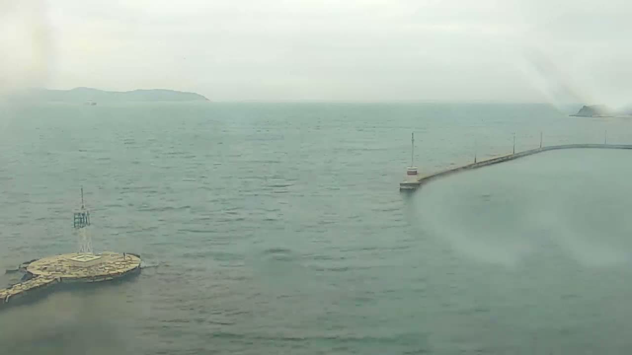 Thasos City & Aegean Sea Thasopoula Island View Live Cam - Limenas, Thasos, East Macedonia and Thrace (Anatolikís Makedonías kai Thrákis), Greece