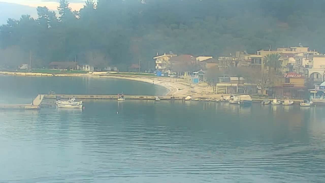 Thasos City & Aegean Sea Thasopoula Island View Live Cam - Limenas, Thasos, East Macedonia and Thrace (Anatolikís Makedonías kai Thrákis), Greece