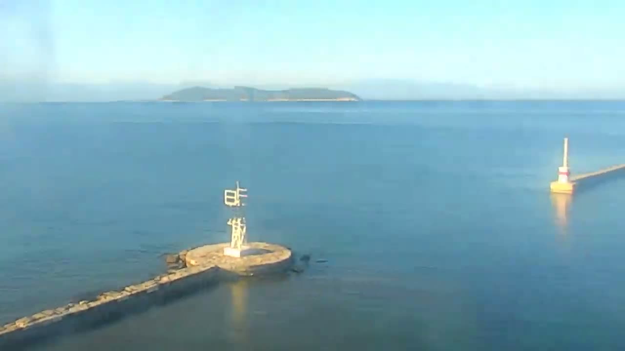 Thasos City & Aegean Sea Thasopoula Island View Live Cam - Limenas, Thasos, East Macedonia and Thrace (Anatolikís Makedonías kai Thrákis), Greece