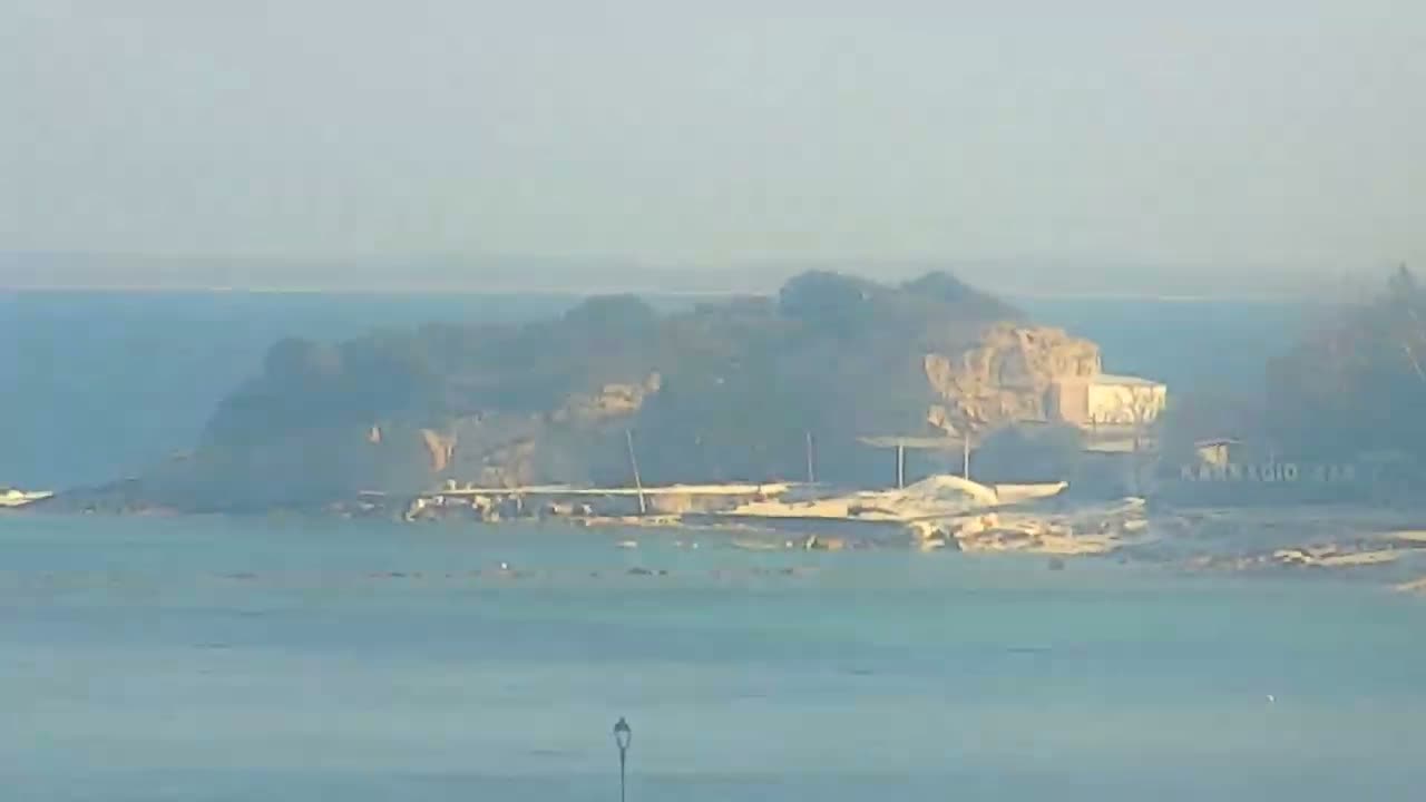 Thasos City & Aegean Sea Thasopoula Island View Live Cam - Limenas, Thasos, East Macedonia and Thrace (Anatolikís Makedonías kai Thrákis), Greece
