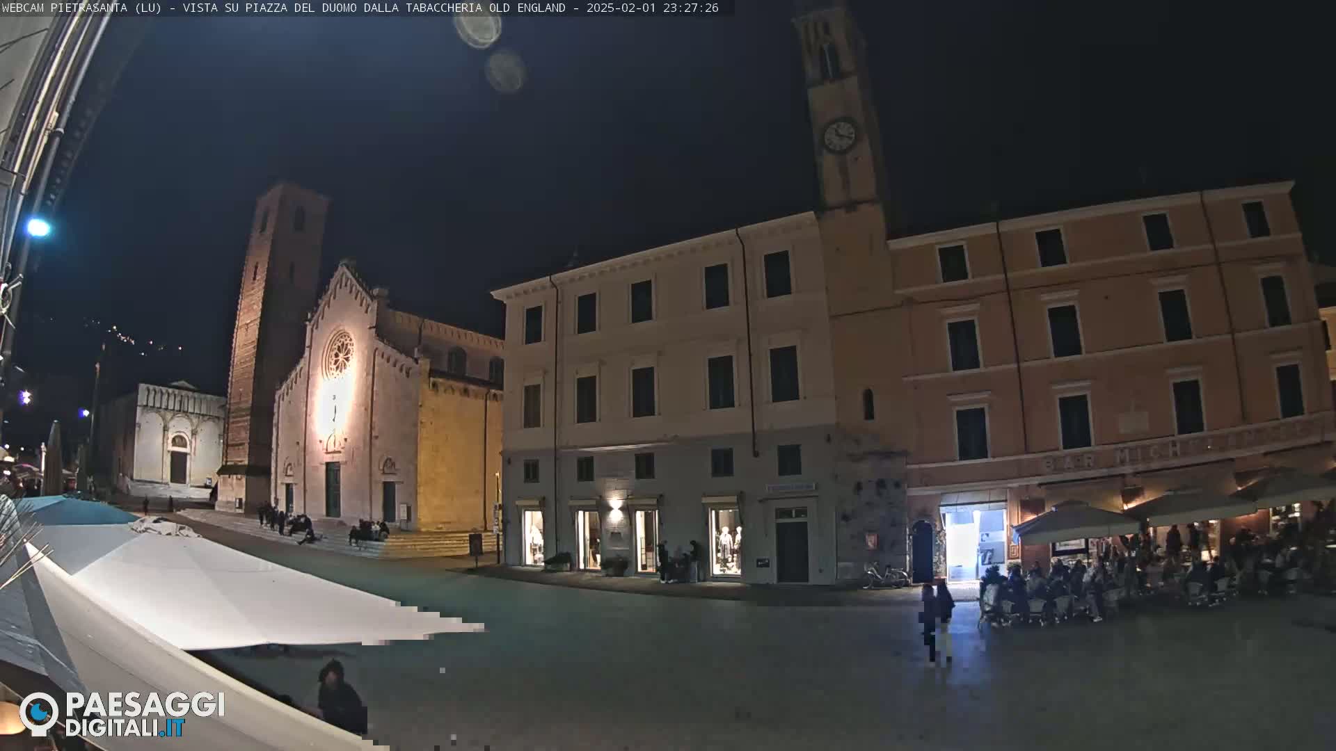 Pietrasanta Piazza del Duomo (Dome's Square) Live Cam - Lucca, Tuscany, Italy