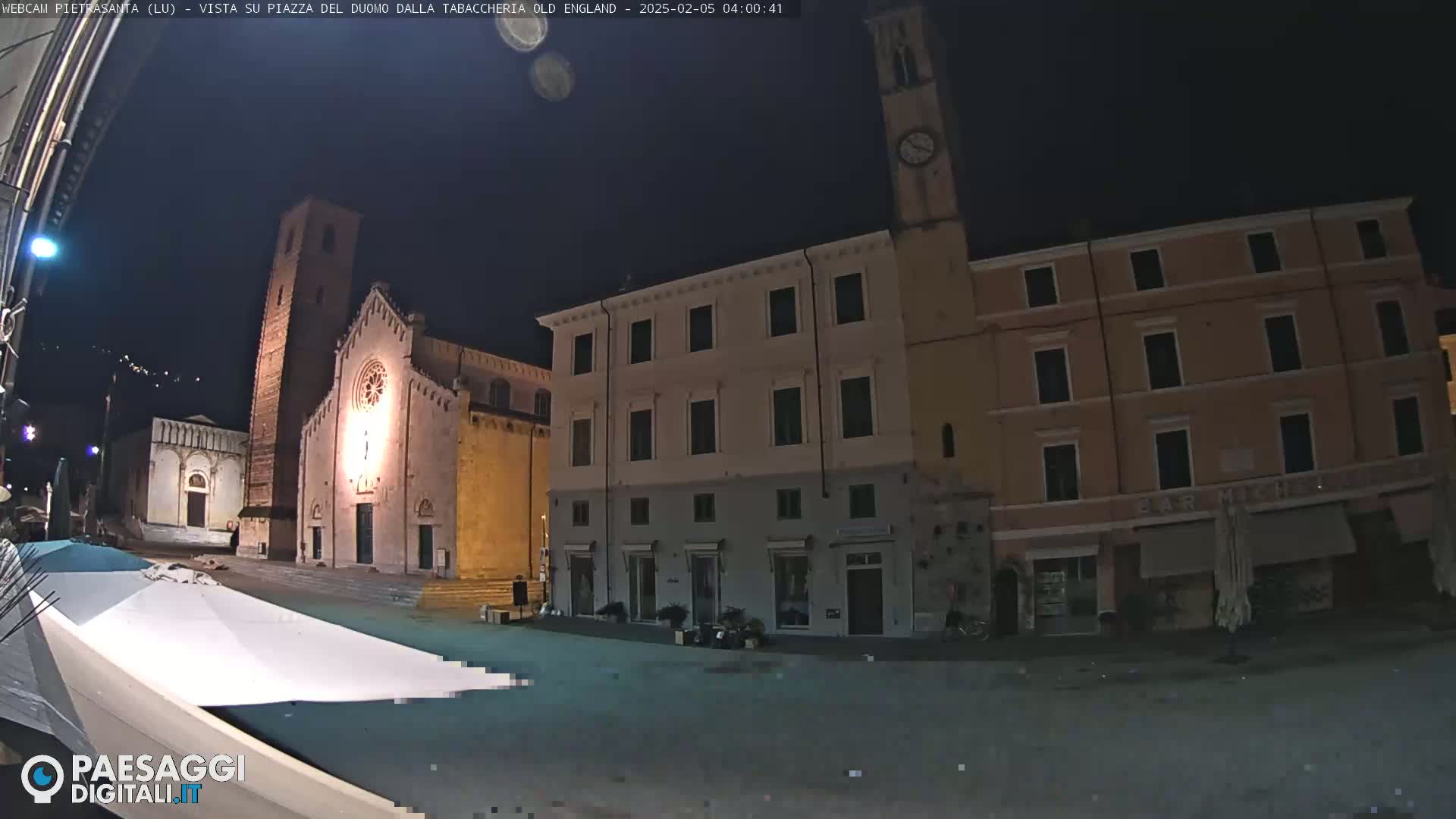 Pietrasanta Piazza del Duomo (Dome's Square) Live Cam - Lucca, Tuscany, Italy