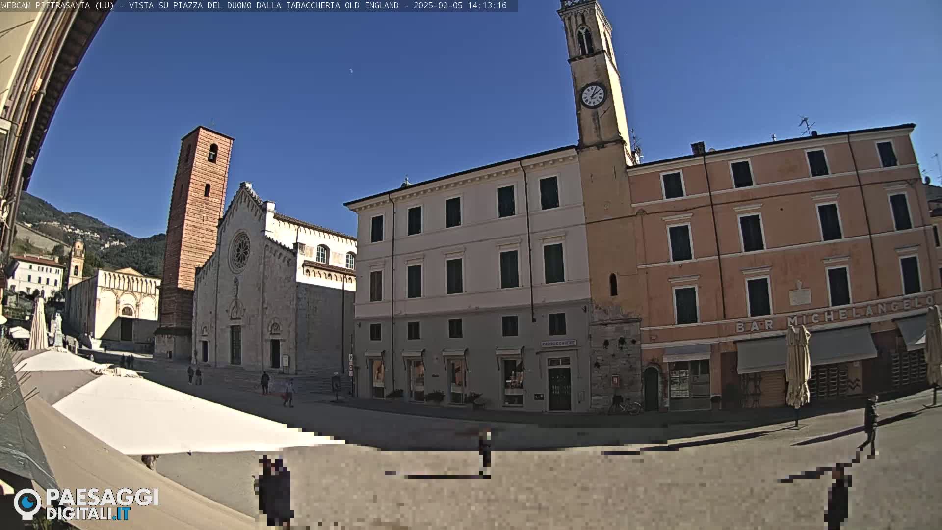 Pietrasanta Piazza del Duomo (Dome's Square) Live Cam - Lucca, Tuscany, Italy