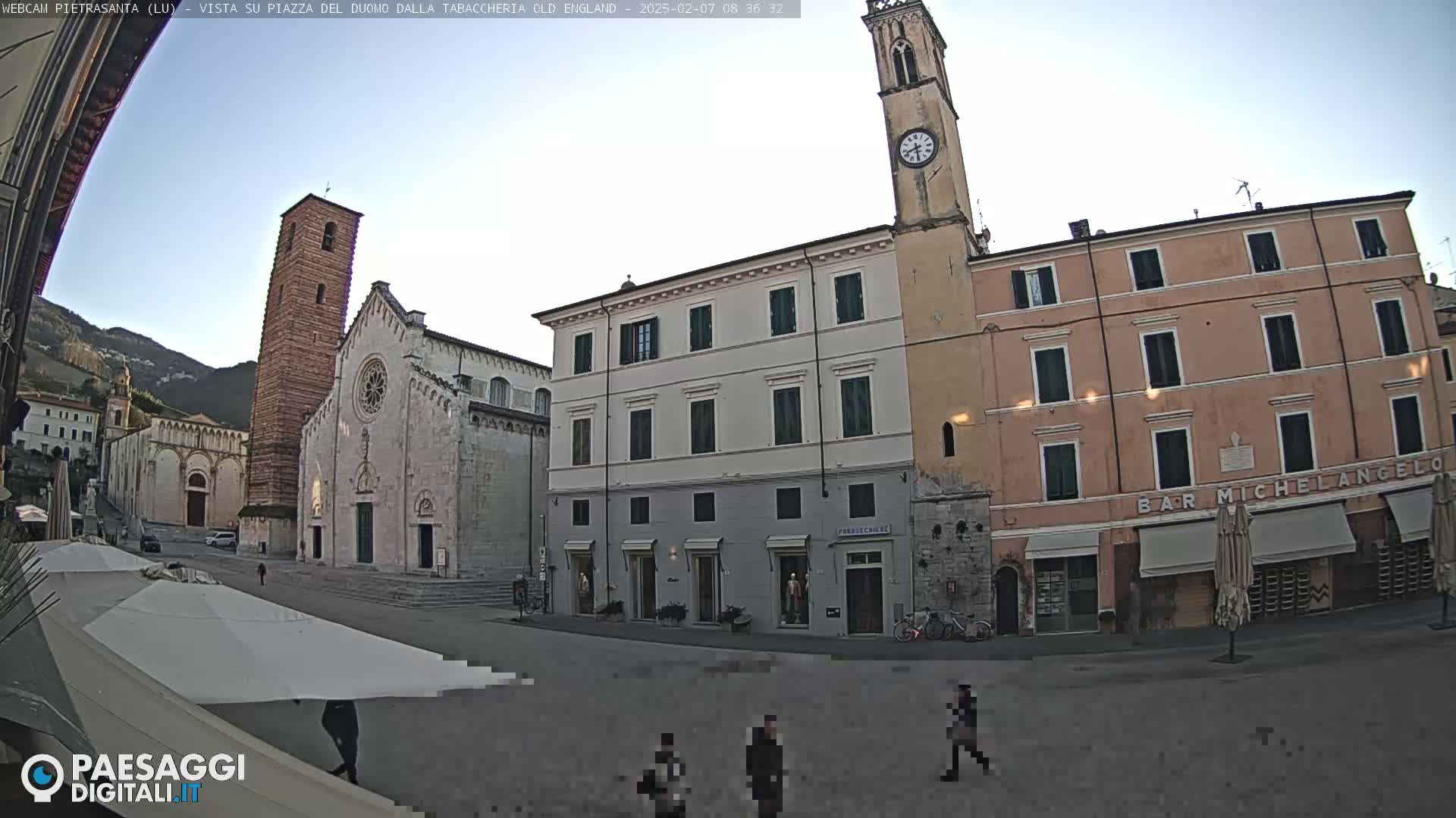 Pietrasanta Piazza del Duomo (Dome's Square) Live Cam - Lucca, Tuscany, Italy