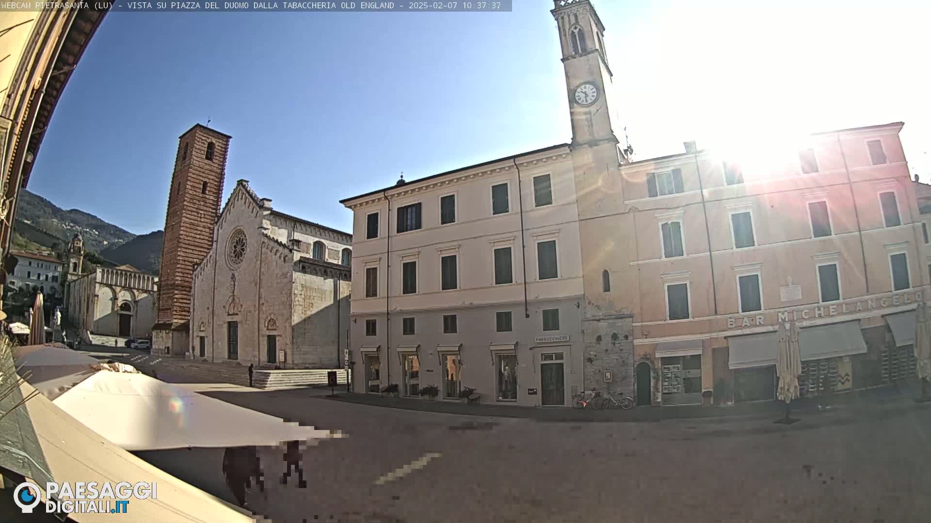 Pietrasanta Piazza del Duomo (Dome's Square) Live Cam - Lucca, Tuscany, Italy