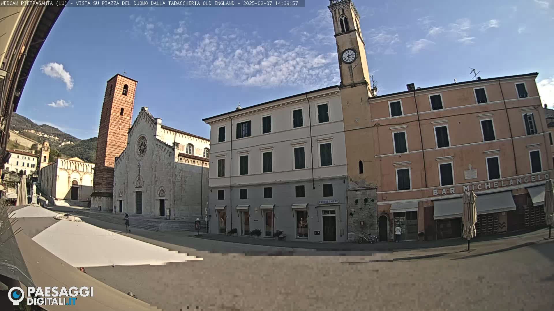 Pietrasanta Piazza del Duomo (Dome's Square) Live Cam - Lucca, Tuscany, Italy
