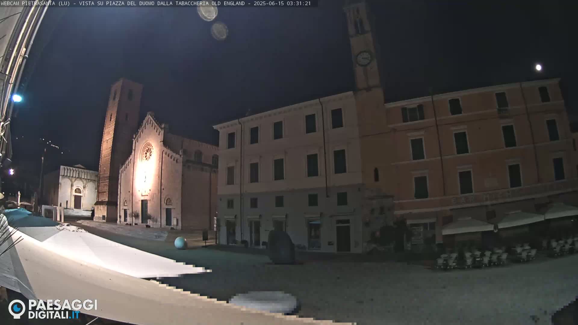 Pietrasanta Piazza del Duomo (Dome's Square) Live Cam - Lucca, Tuscany, Italy