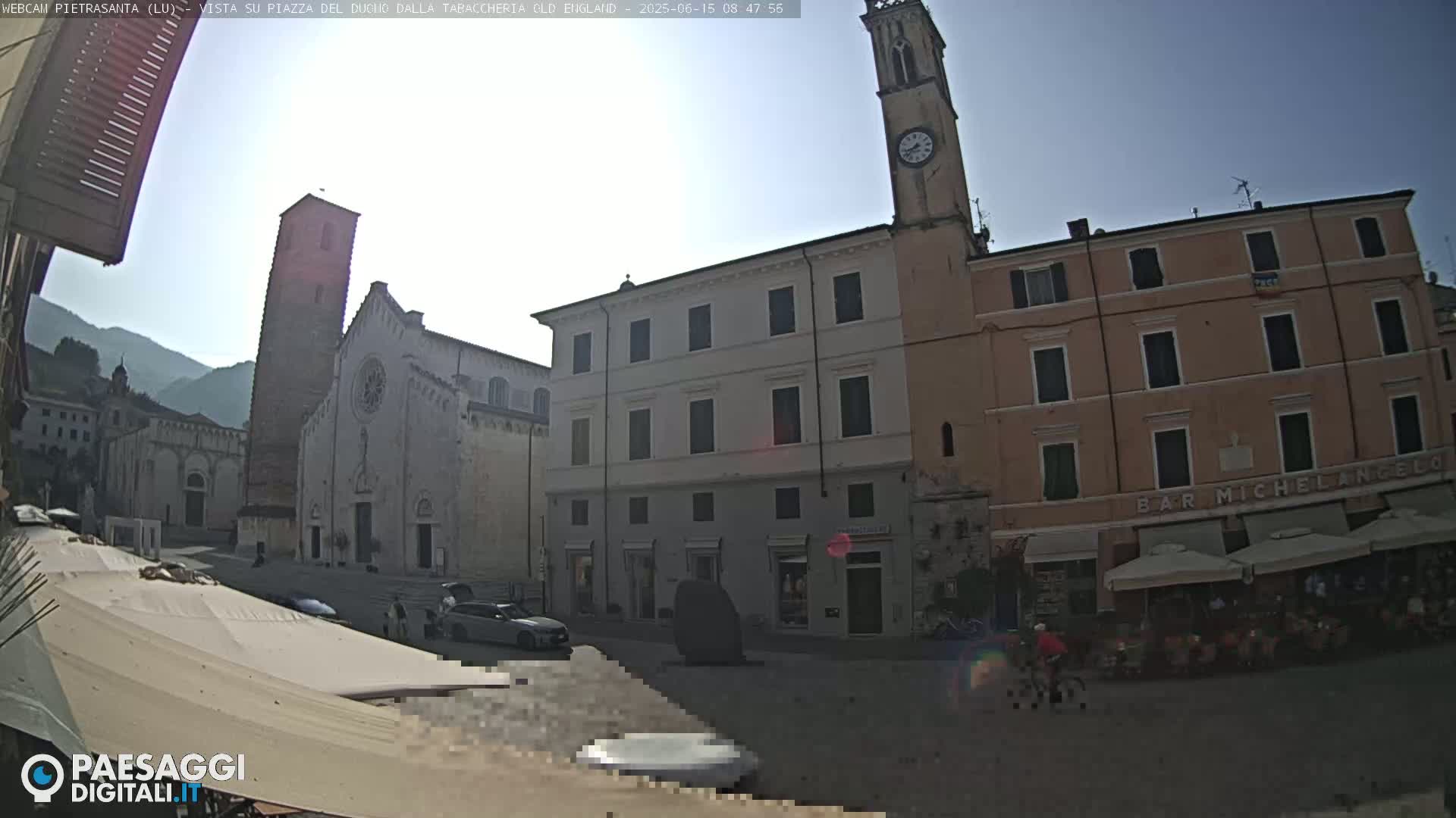 Pietrasanta Piazza del Duomo (Dome's Square) Live Cam - Lucca, Tuscany, Italy