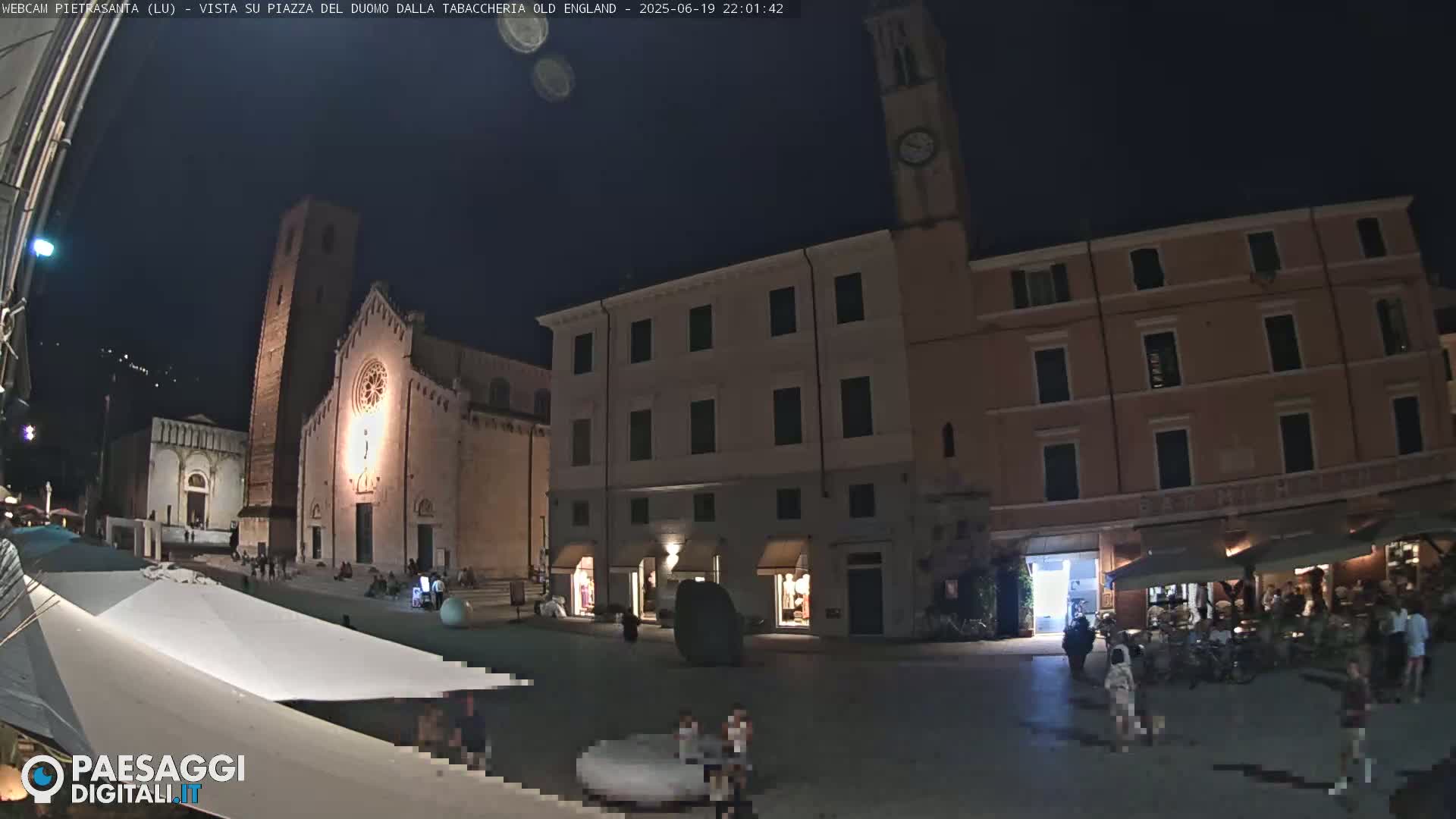 Pietrasanta Piazza del Duomo (Dome's Square) Live Cam - Lucca, Tuscany, Italy