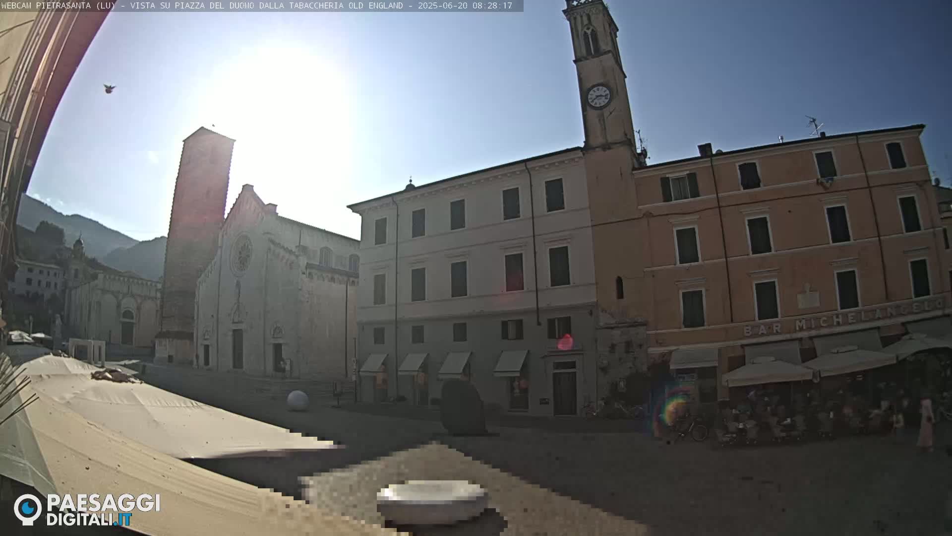 Pietrasanta Piazza del Duomo (Dome's Square) Live Cam - Lucca, Tuscany, Italy