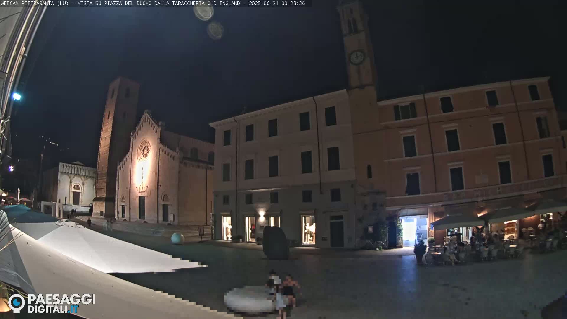 Pietrasanta Piazza del Duomo (Dome's Square) Live Cam - Lucca, Tuscany, Italy