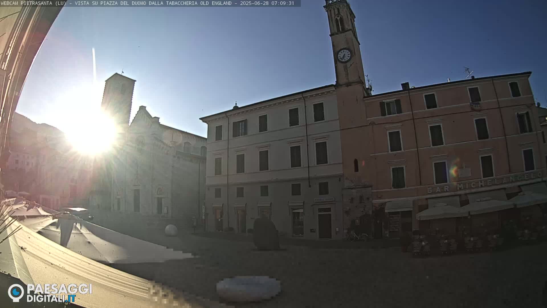 Pietrasanta Piazza del Duomo (Dome's Square) Live Cam - Lucca, Tuscany, Italy