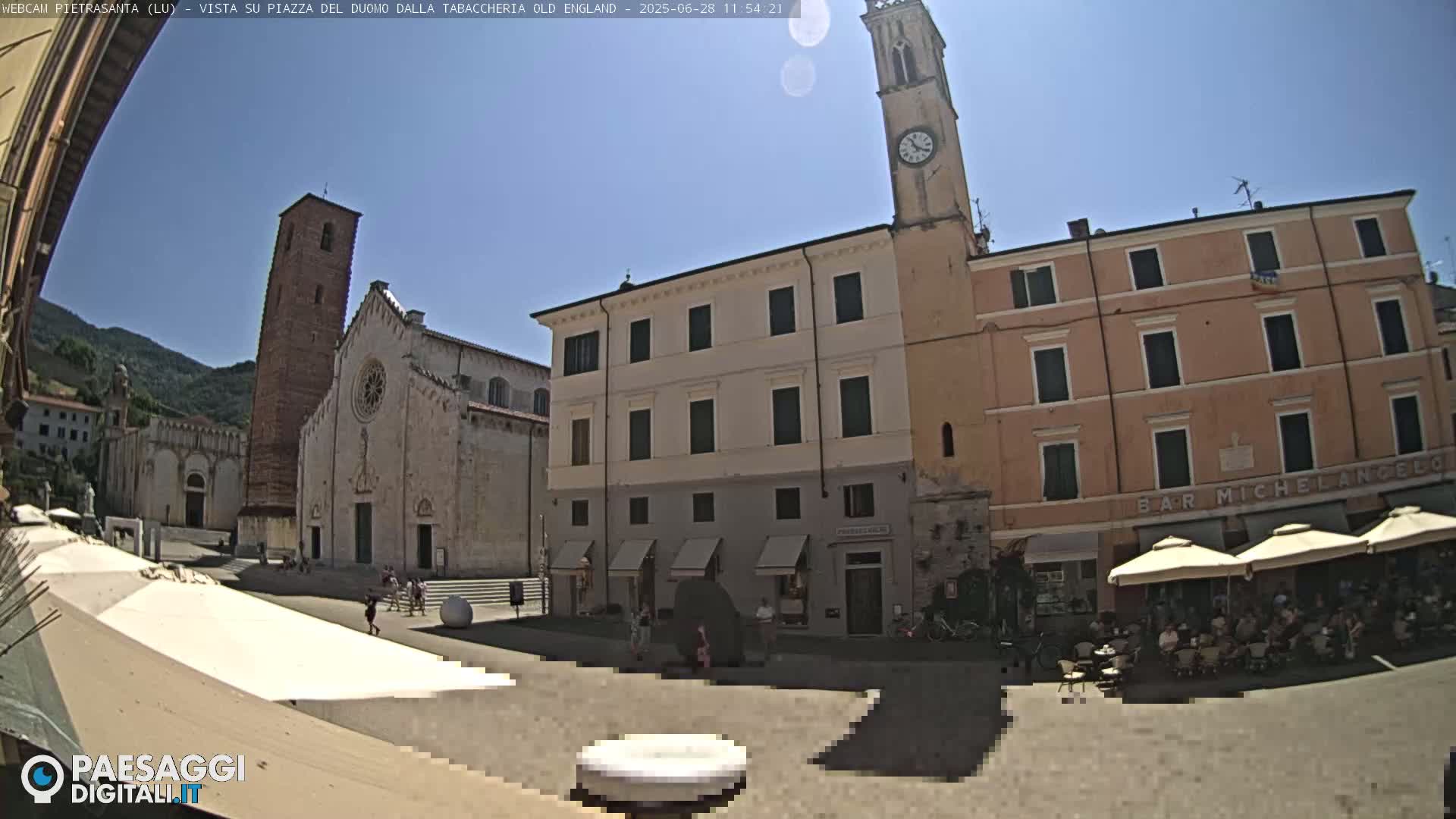 Pietrasanta Piazza del Duomo (Dome's Square) Live Cam - Lucca, Tuscany, Italy