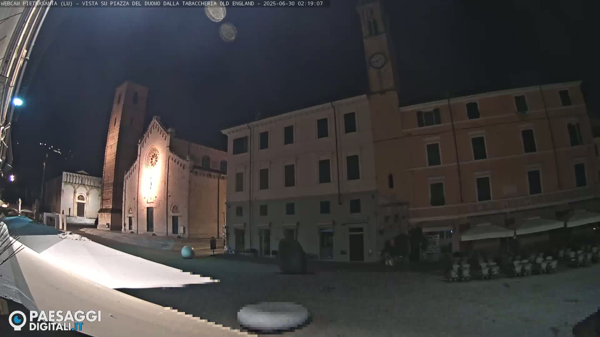 Pietrasanta Piazza del Duomo (Dome's Square) Live Cam - Lucca, Tuscany, Italy