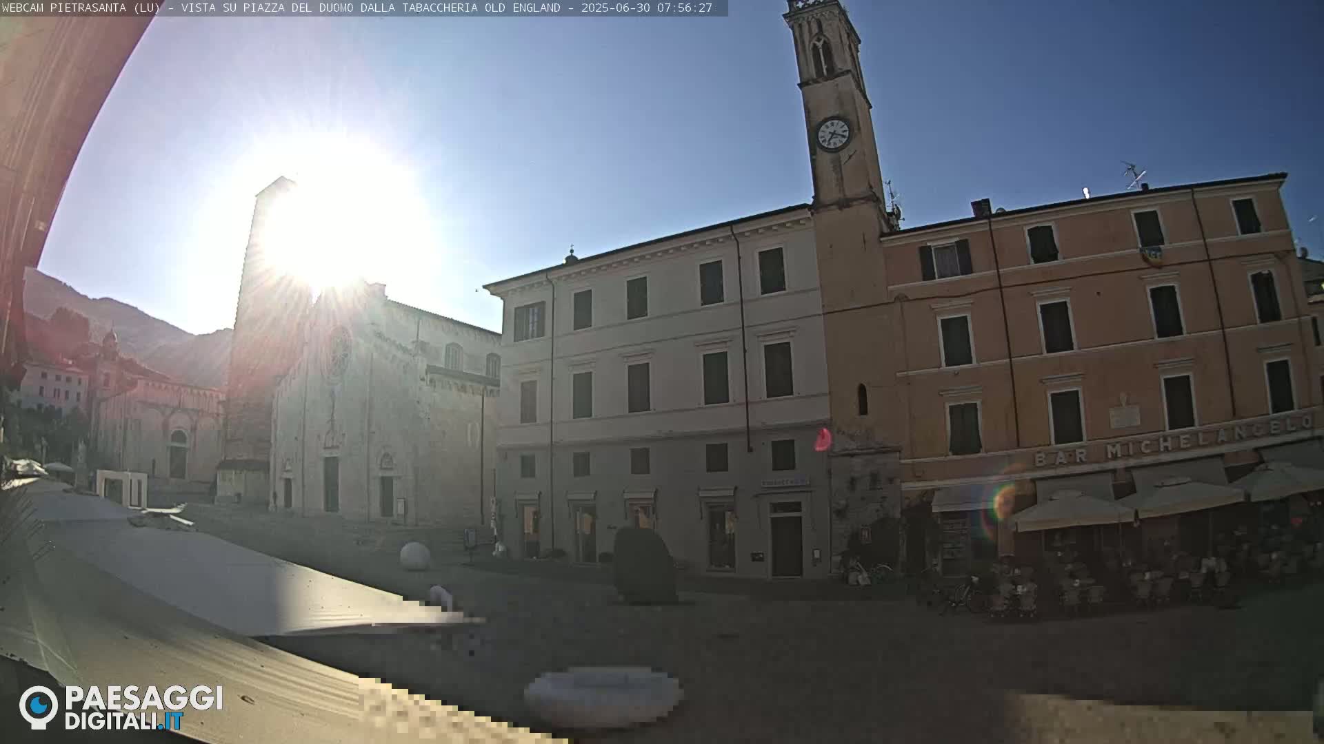 Pietrasanta Piazza del Duomo (Dome's Square) Live Cam - Lucca, Tuscany, Italy