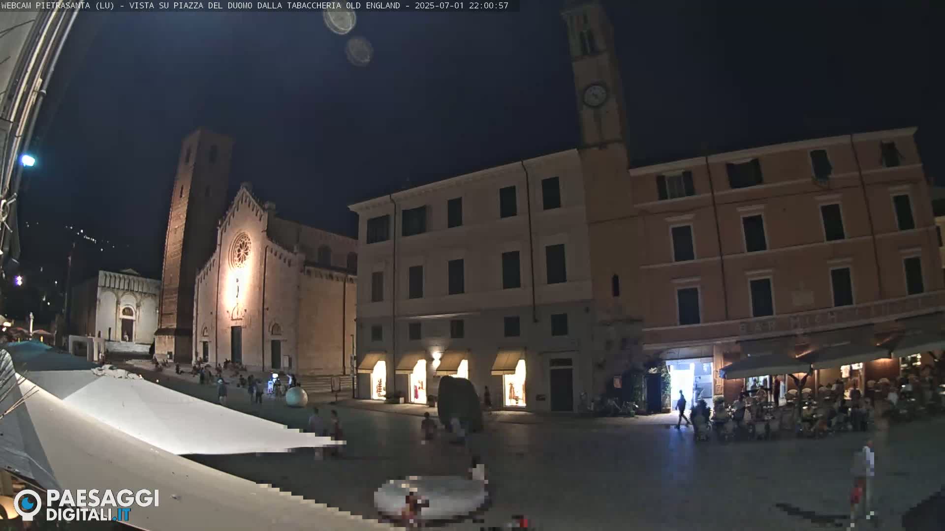 Pietrasanta Piazza del Duomo (Dome's Square) Live Cam - Lucca, Tuscany, Italy