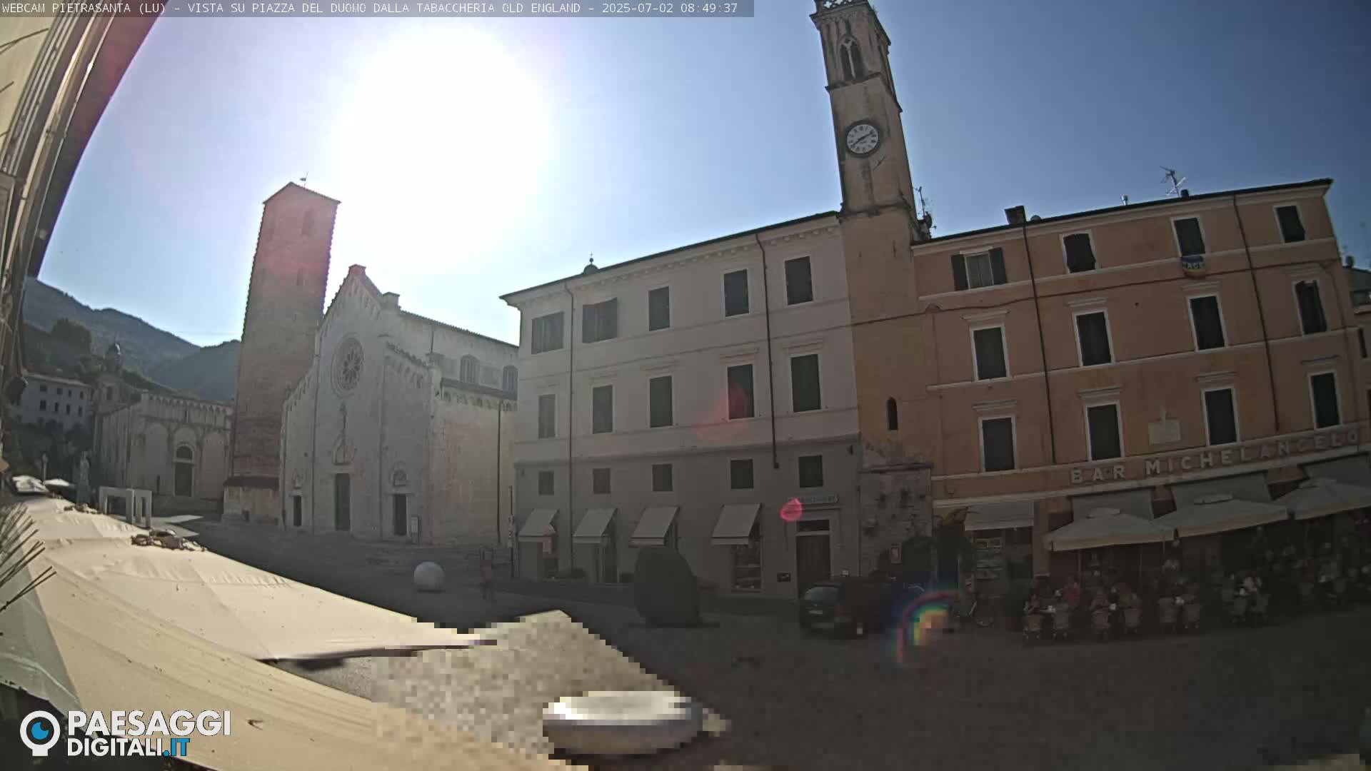 Pietrasanta Piazza del Duomo (Dome's Square) Live Cam - Lucca, Tuscany, Italy