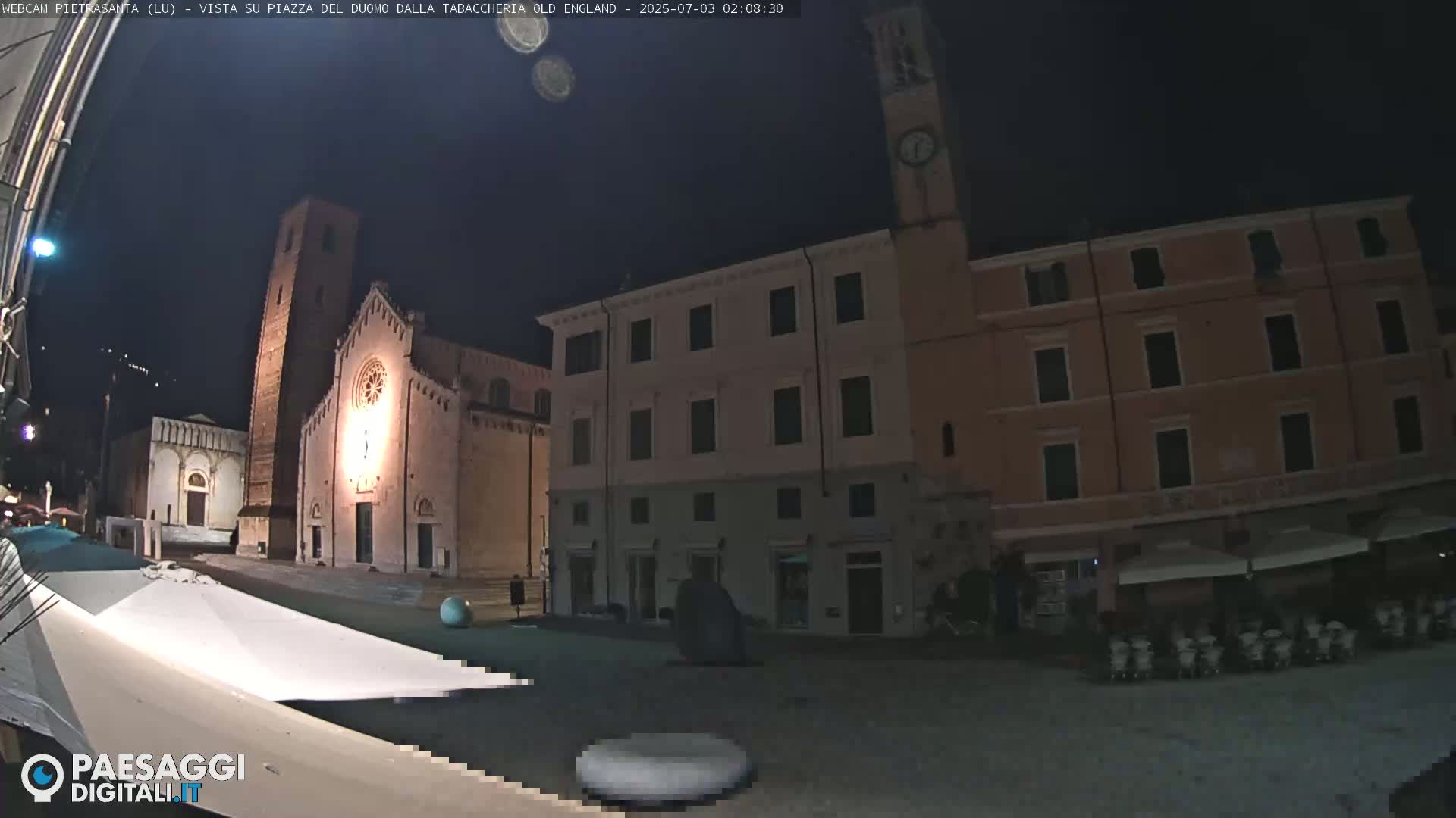 Pietrasanta Piazza del Duomo (Dome's Square) Live Cam - Lucca, Tuscany, Italy