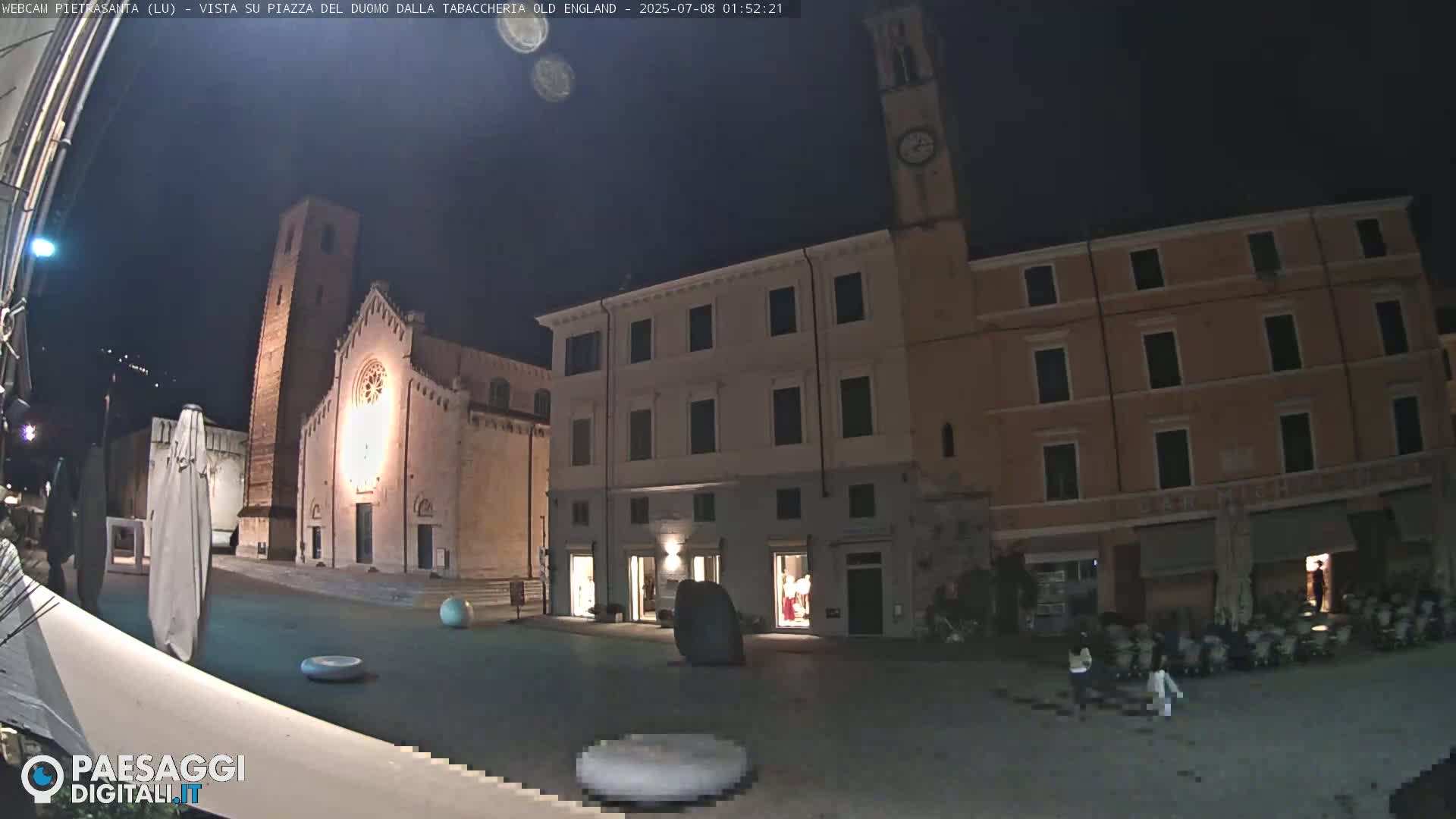 Pietrasanta Piazza del Duomo (Dome's Square) Live Cam - Lucca, Tuscany, Italy