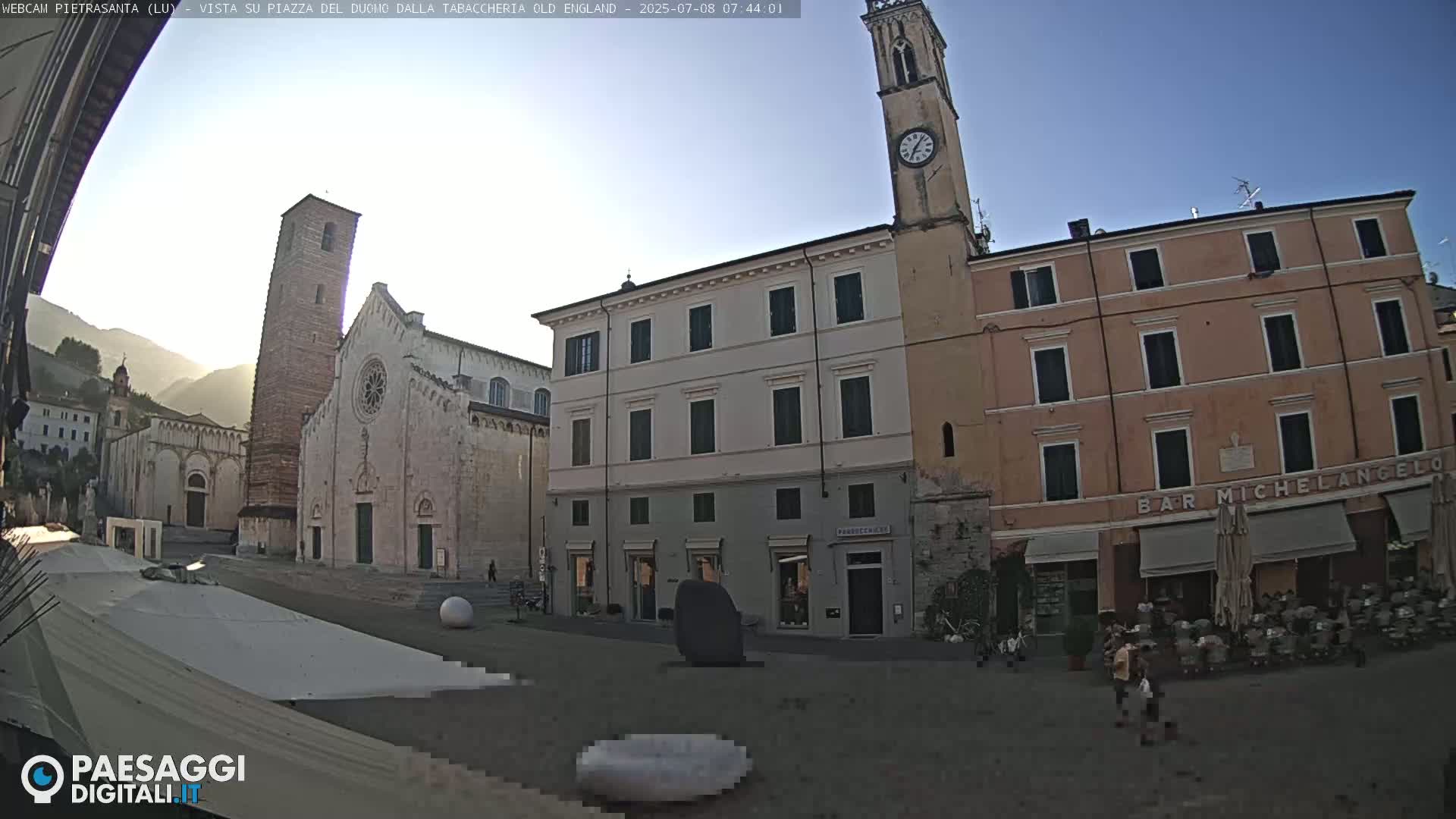 Pietrasanta Piazza del Duomo (Dome's Square) Live Cam - Lucca, Tuscany, Italy