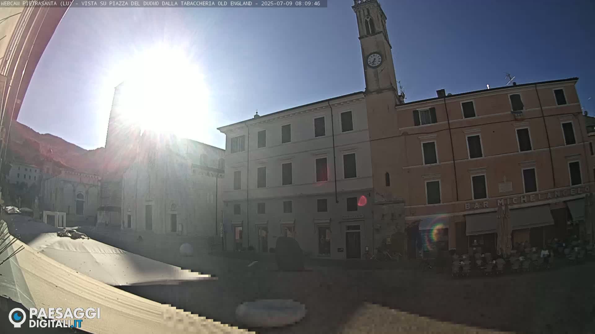 Pietrasanta Piazza del Duomo (Dome's Square) Live Cam - Lucca, Tuscany, Italy