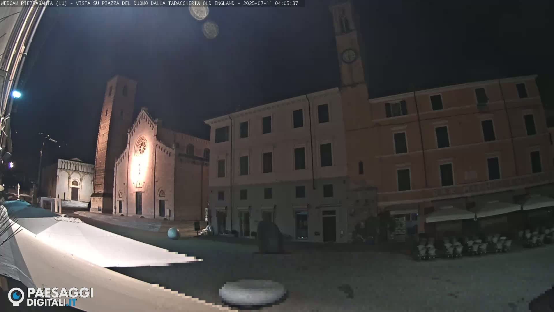 Pietrasanta Piazza del Duomo (Dome's Square) Live Cam - Lucca, Tuscany, Italy