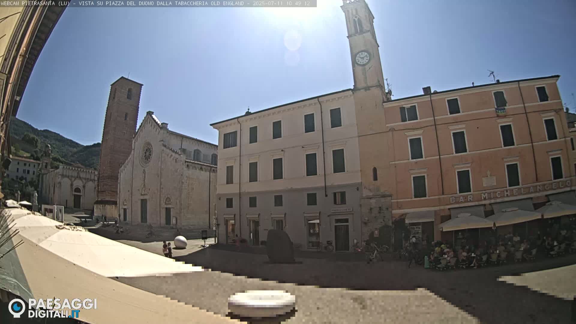 Pietrasanta Piazza del Duomo (Dome's Square) Live Cam - Lucca, Tuscany, Italy