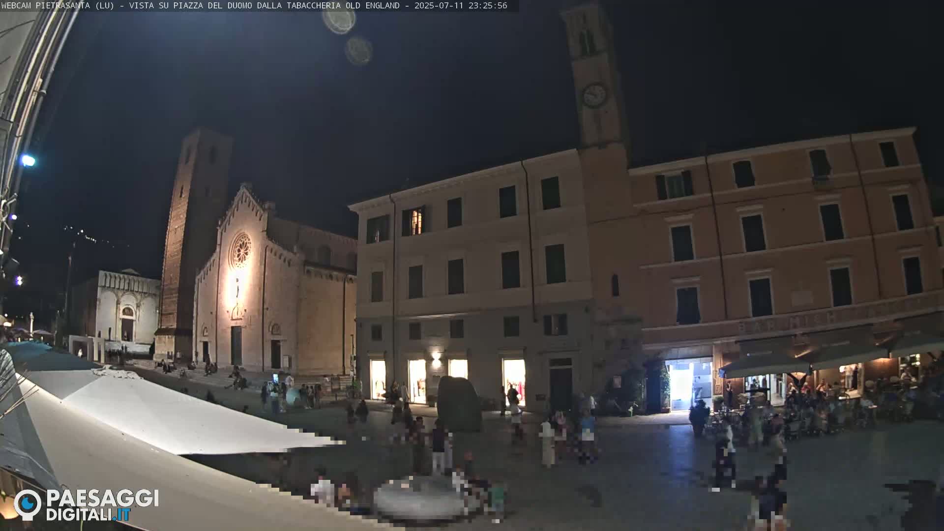 Pietrasanta Piazza del Duomo (Dome's Square) Live Cam - Lucca, Tuscany, Italy
