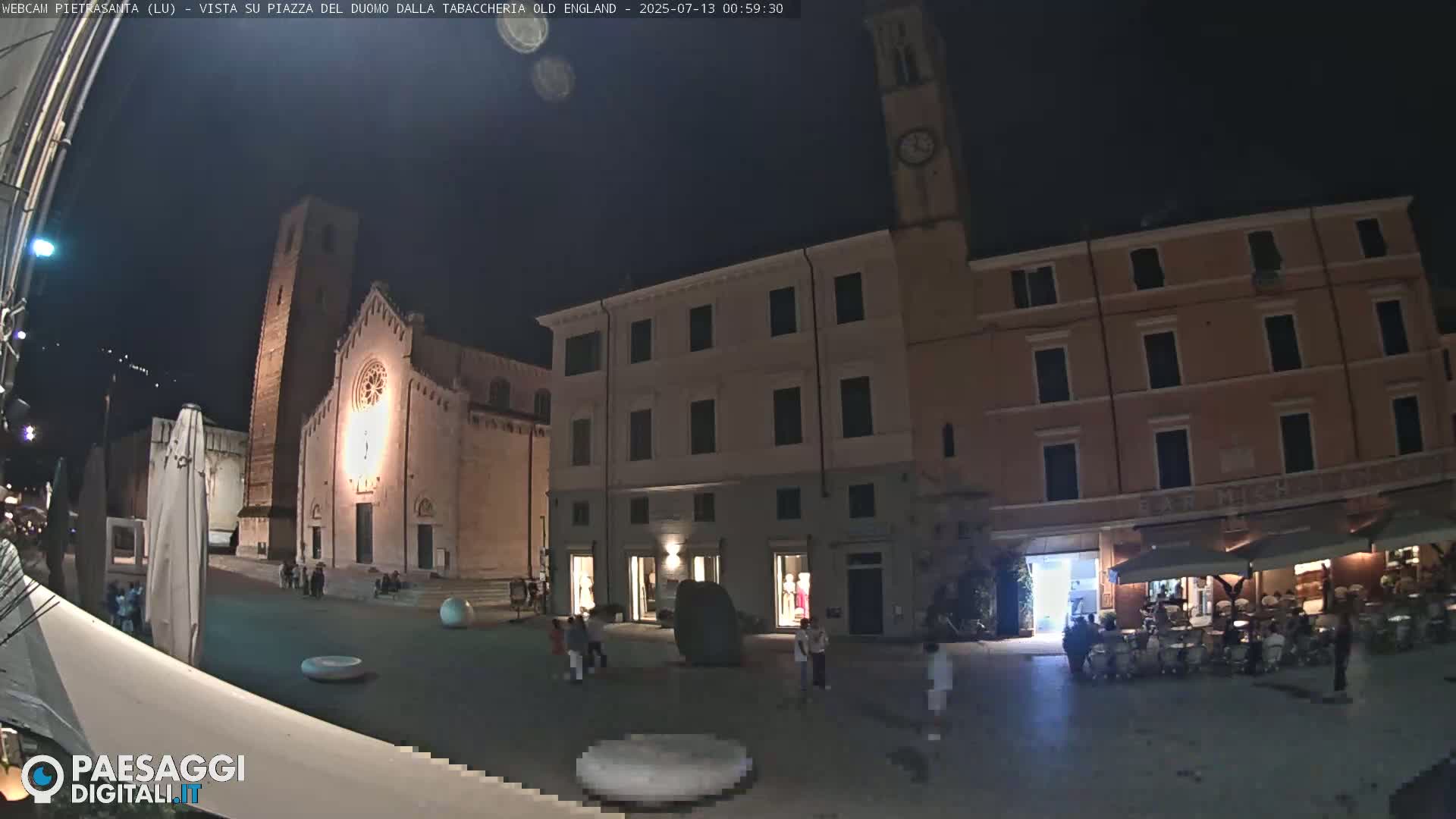 Pietrasanta Piazza del Duomo (Dome's Square) Live Cam - Lucca, Tuscany, Italy
