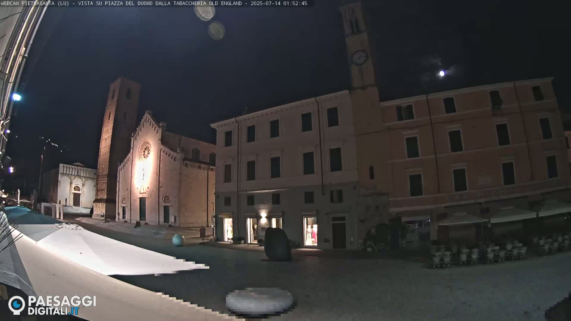 Pietrasanta Piazza del Duomo (Dome's Square) Live Cam - Lucca, Tuscany, Italy