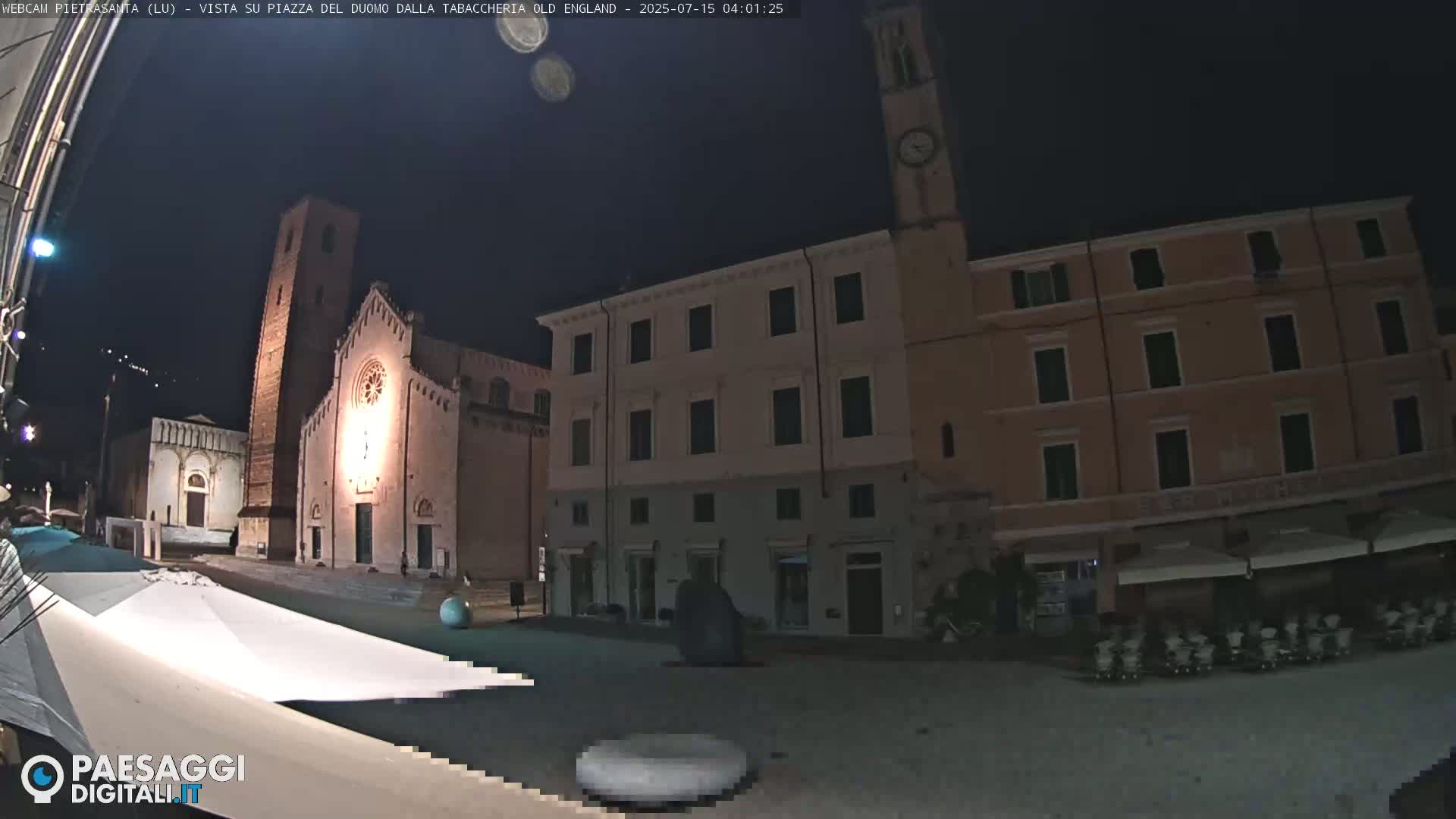 Pietrasanta Piazza del Duomo (Dome's Square) Live Cam - Lucca, Tuscany, Italy