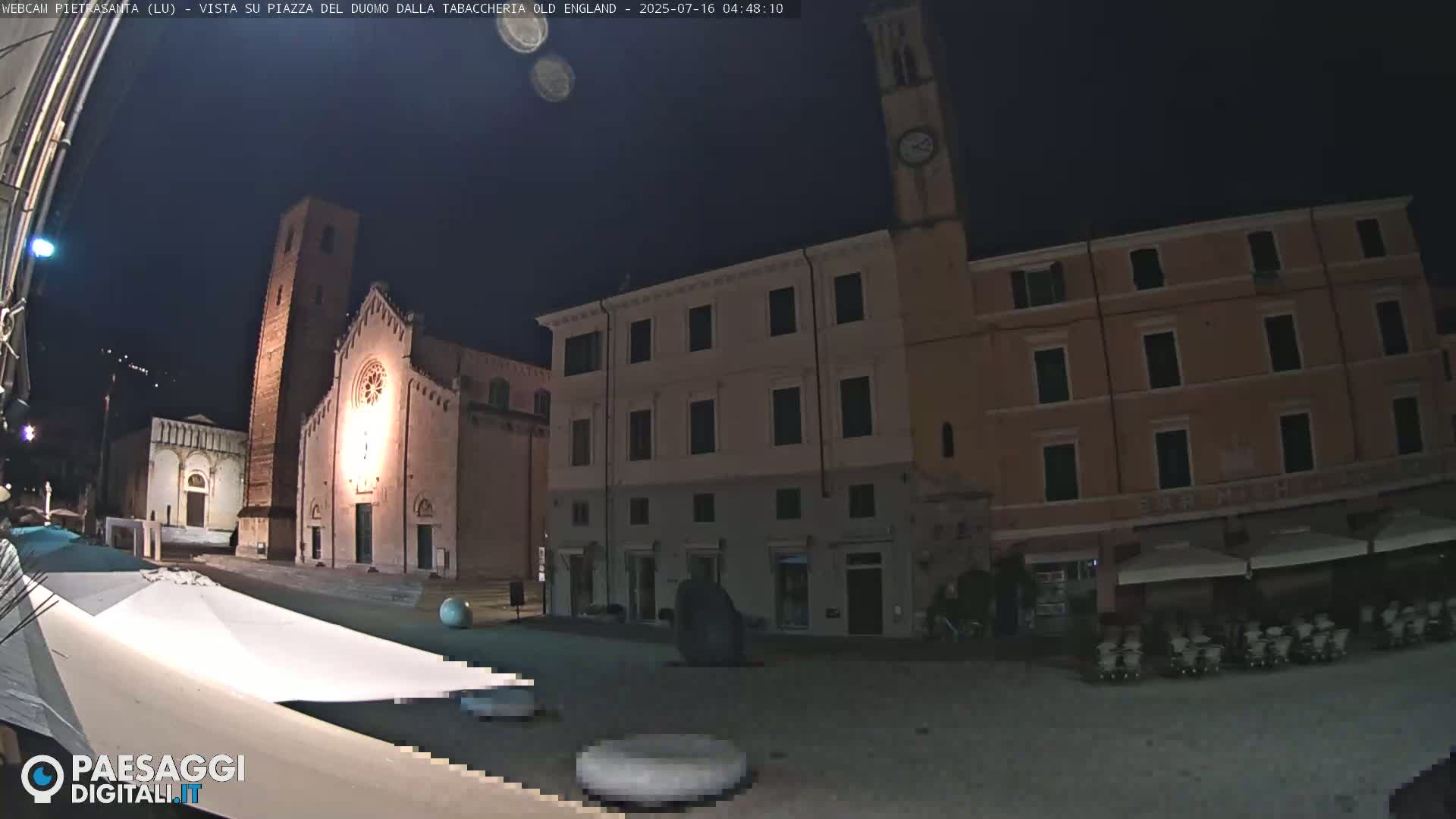 Pietrasanta Piazza del Duomo (Dome's Square) Live Cam - Lucca, Tuscany, Italy