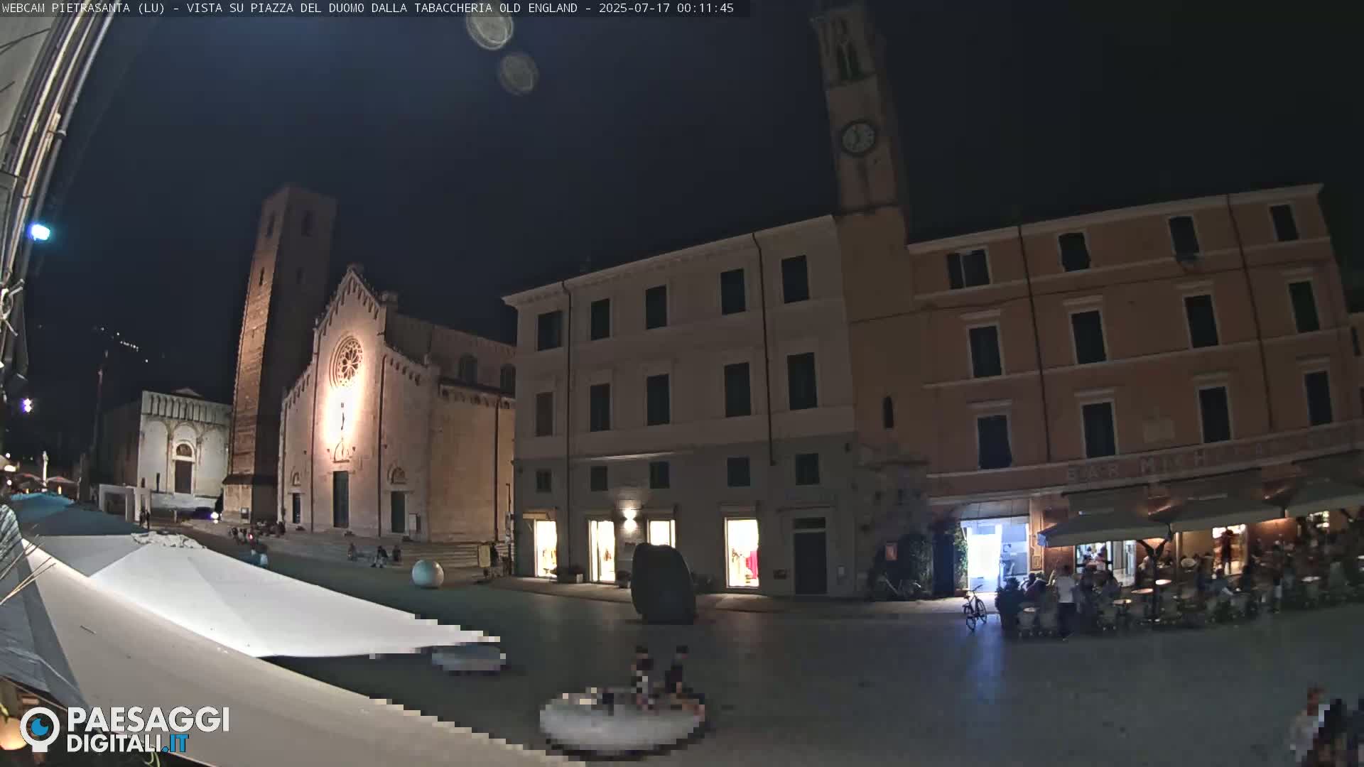 Pietrasanta Piazza del Duomo (Dome's Square) Live Cam - Lucca, Tuscany, Italy