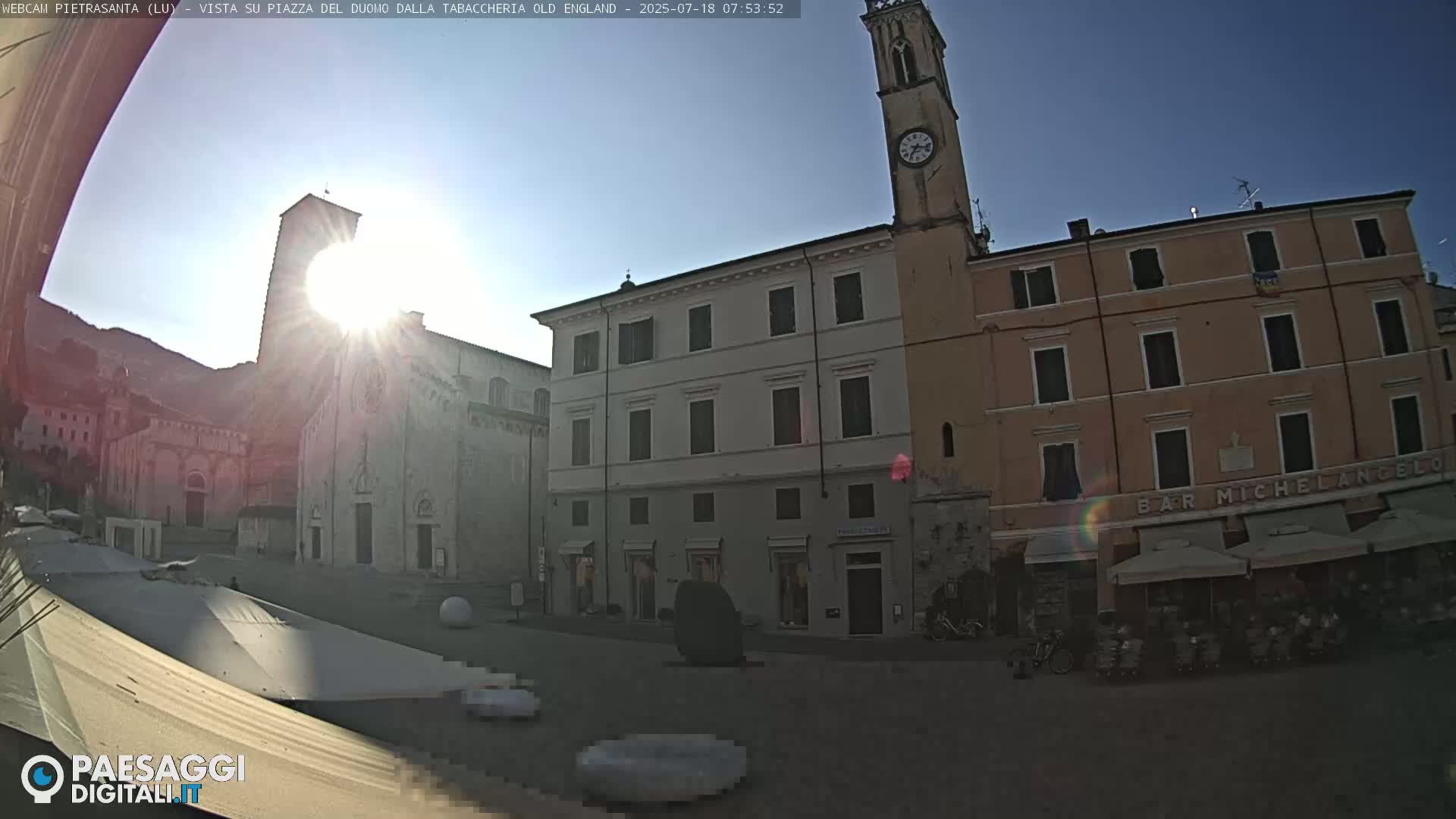 Pietrasanta Piazza del Duomo (Dome's Square) Live Cam - Lucca, Tuscany, Italy