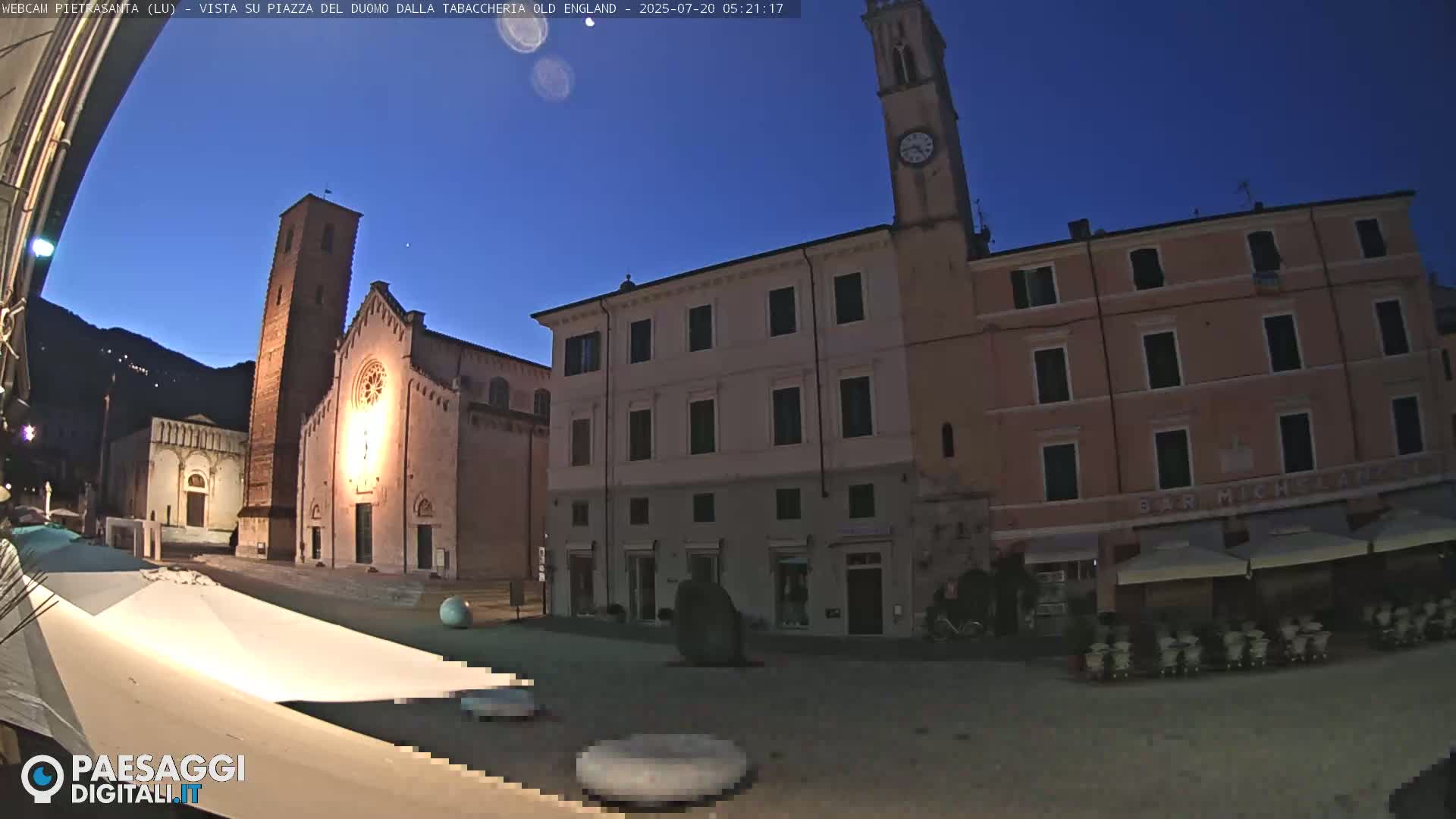 Pietrasanta Piazza del Duomo (Dome's Square) Live Cam - Lucca, Tuscany, Italy