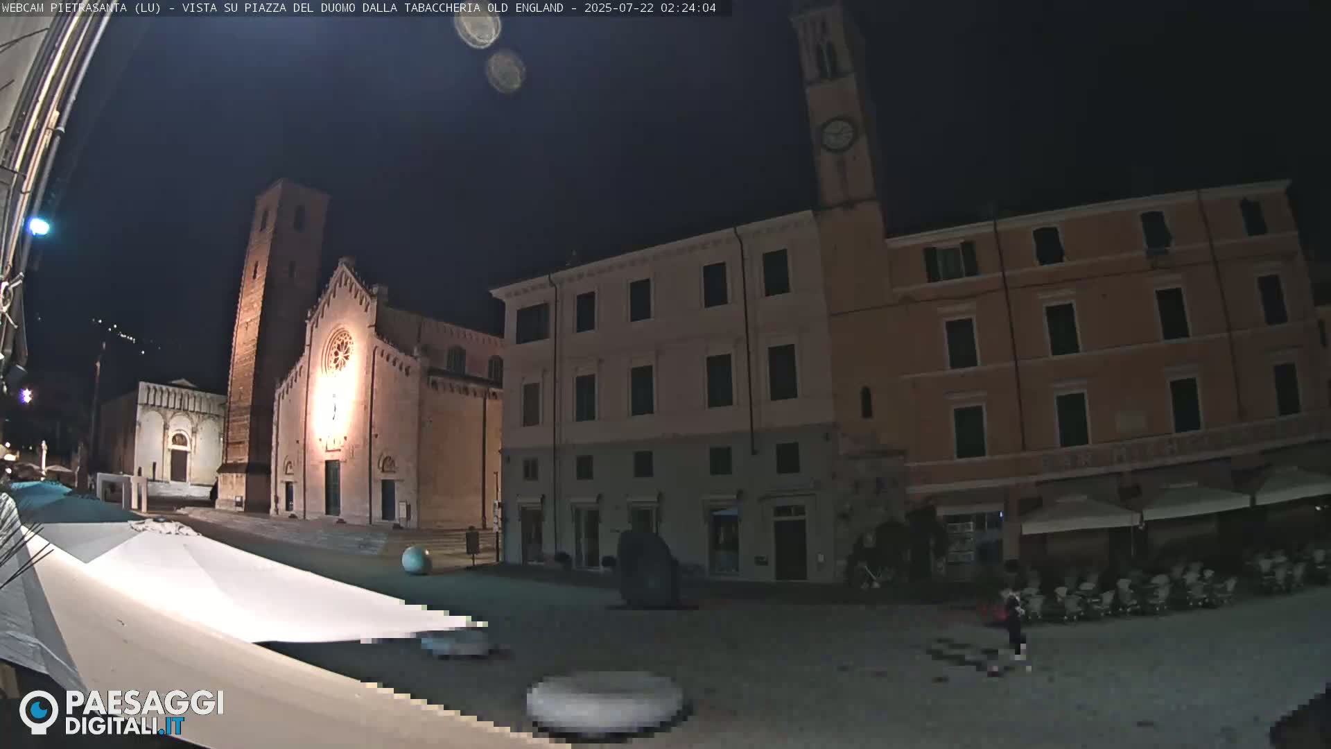 Pietrasanta Piazza del Duomo (Dome's Square) Live Cam - Lucca, Tuscany, Italy